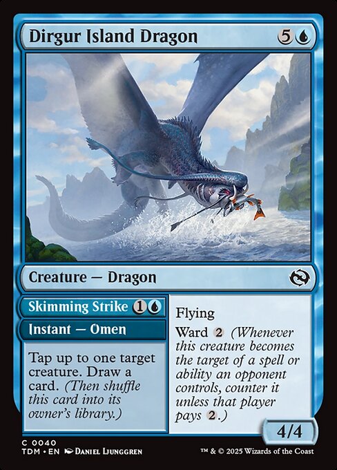 Dirgur Island Dragon // Skimming Strike (40) - Tarkir: Dragonstorm - Game On
