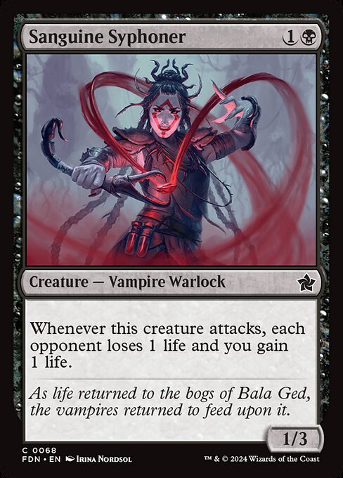 Sanguine Syphoner (68) (Foil) - Foundations - Game On