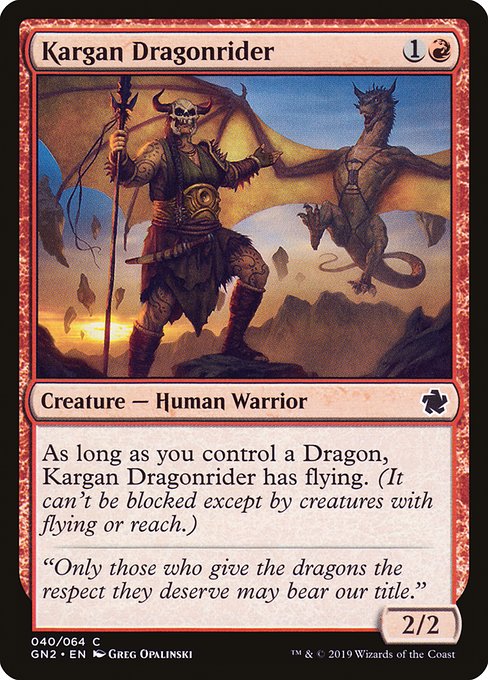 Kargan Dragonrider (40) - Game Night 2019 - Game On
