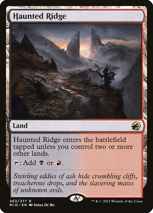Haunted Ridge (263) (Foil) - Innistrad: Midnight Hunt - Game On