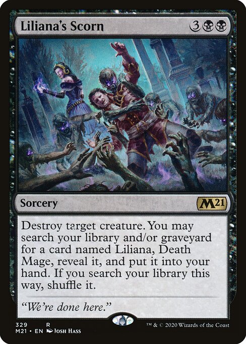Liliana's Scorn (329) - Core Set 2021 - Game On