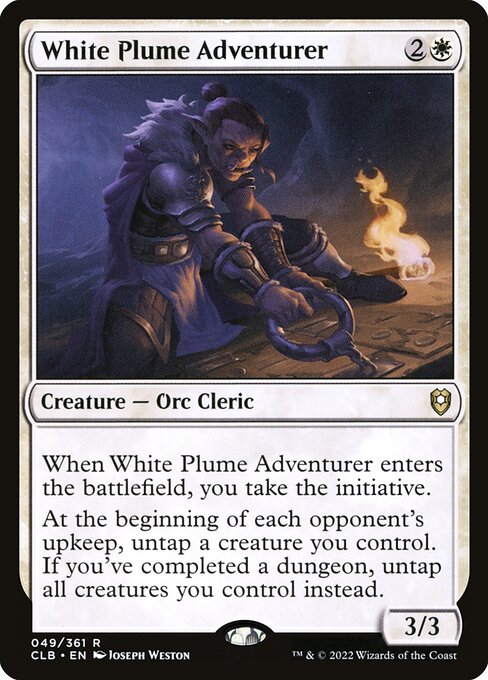 White Plume Adventurer (49) (Foil) - Commander Legends: Battle for Baldur's Gate - Game On