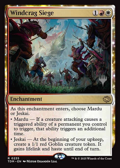 Windcrag Siege (235p) - Tarkir: Dragonstorm Promos - Game On