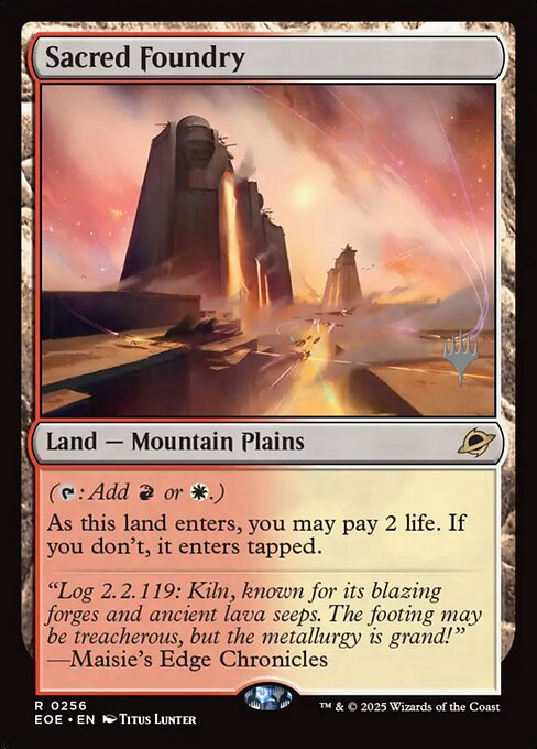 Sacred Foundry (256p) (Foil) - Edge of Eternities Promos - Game On