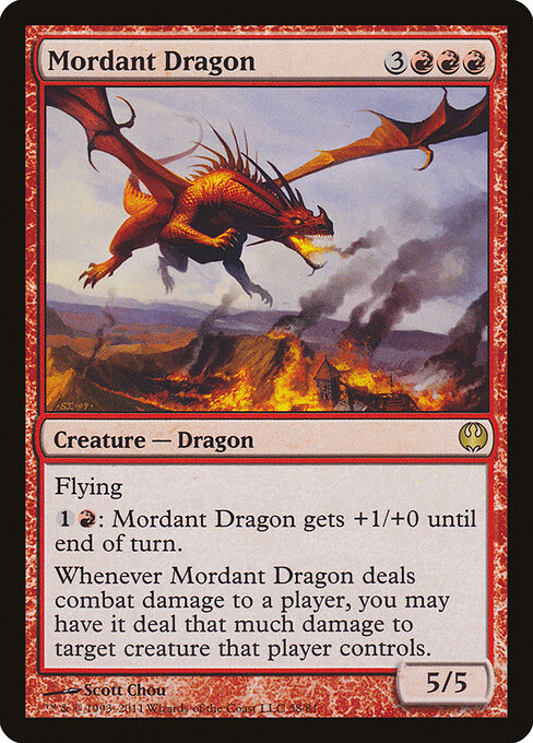 Mordant Dragon (58) - Duel Decks: Knights vs. Dragons - Game On