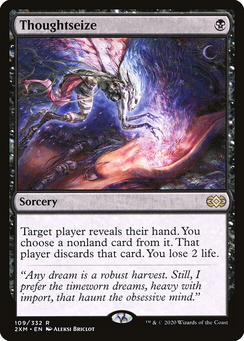 Thoughtseize (109) (Foil) - Double Masters - Game On