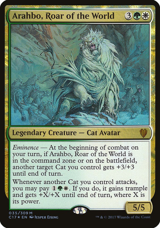 Arahbo, Roar of the World (35) - OVERSIZE (Foil) - Commander 2017 Oversized - Game On
