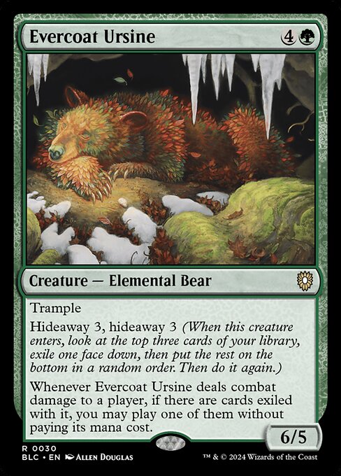 Evercoat Ursine (30) - Bloomburrow Commander - Game On