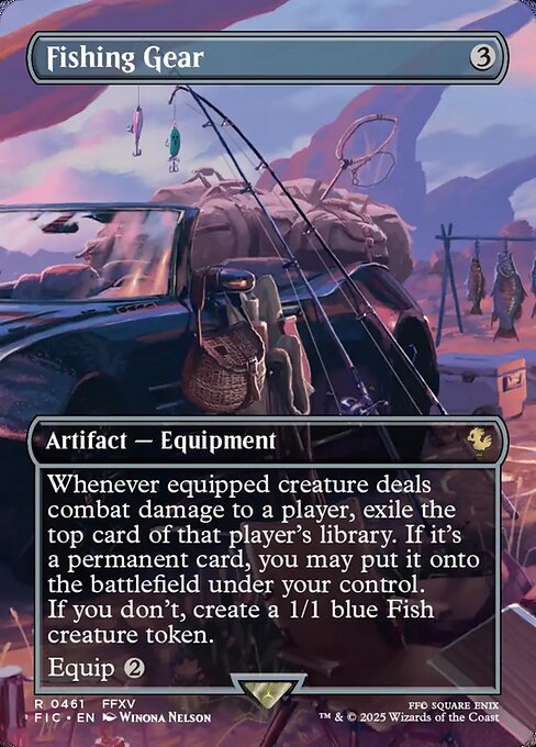 Fishing Gear (461) - BORDERLESS - FULL ART (Foil) - Final Fantasy Commander - Game On