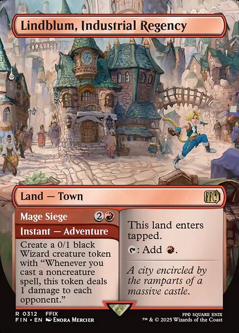Lindblum, Industrial Regency // Mage Siege (312) - BORDERLESS - FULL ART - Final Fantasy - Game On