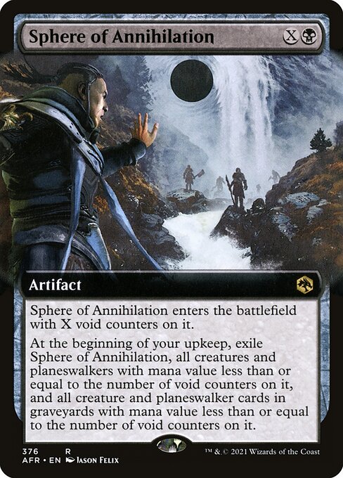 Sphere of Annihilation (376) - EXTENDED ART (Foil) - Adventures in the Forgotten Realms - Game On