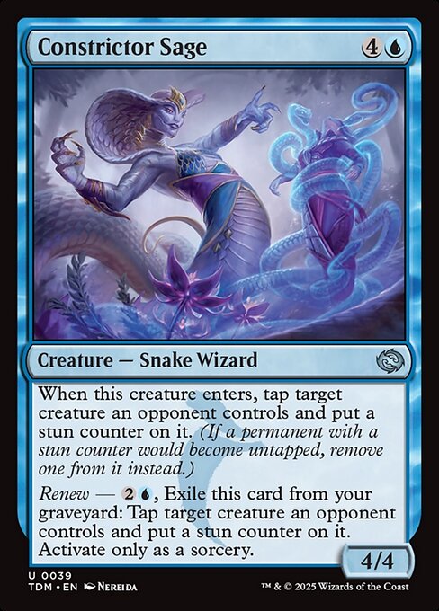 Constrictor Sage (39) (Foil) - Tarkir: Dragonstorm - Game On