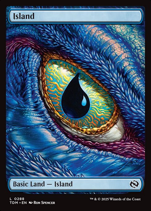 Island (288) - FULL ART (Foil) - Tarkir: Dragonstorm - Game On