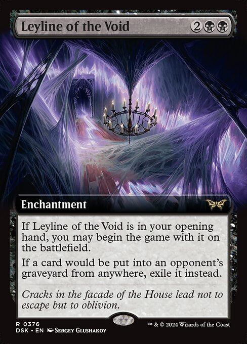 Leyline of the Void (376) - EXTENDED ART - Duskmourn: House of Horror - Game On