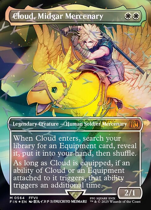 Cloud, Midgar Mercenary (564) - BORDERLESS (Foil) - Final Fantasy - Game On