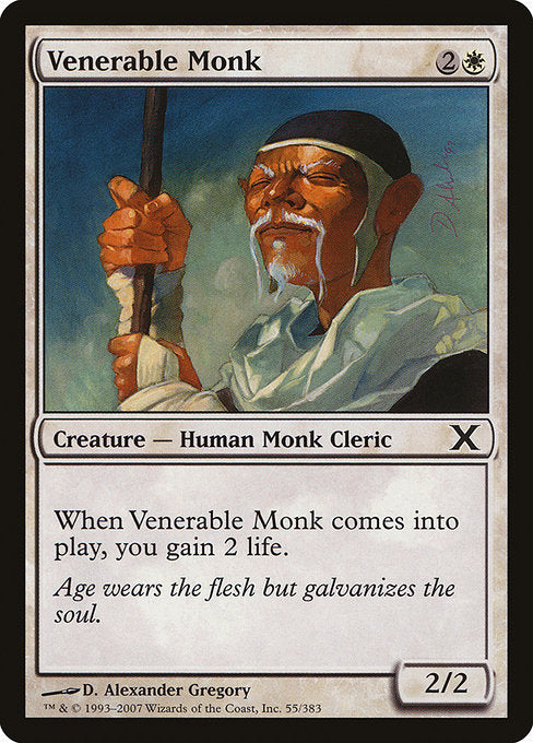 Venerable Monk (55) (Foil) - Tenth Edition - Game On