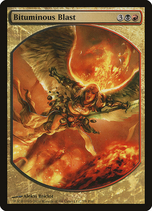 Bituminous Blast (7) - FULL ART - Magic Player Rewards 2010 - Game On