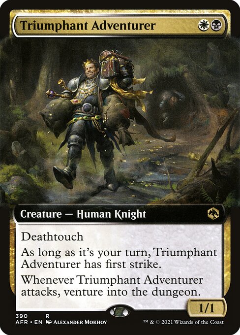 Triumphant Adventurer (390) - EXTENDED ART (Foil) - Adventures in the Forgotten Realms - Game On
