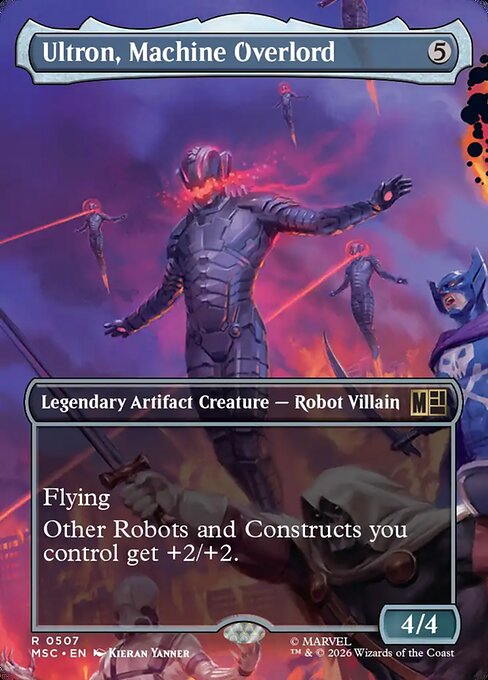 Ultron, Machine Overlord (507) - BORDERLESS (Foil) - Marvel Super Heroes Commander - Game On