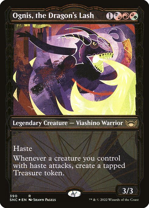 Ognis, the Dragon's Lash (390) - SHOWCASE (Foil) - Streets of New Capenna - Game On