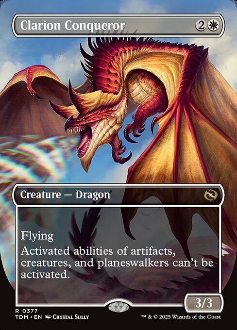 Clarion Conqueror // Clarion Conqueror (377) - BORDERLESS - FULL ART - Tarkir: Dragonstorm - Game On