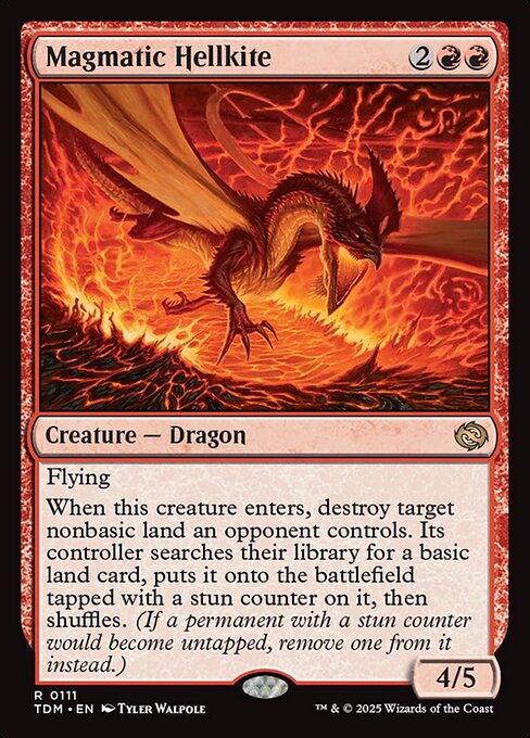 Magmatic Hellkite (111) (Foil) - Tarkir: Dragonstorm - Game On