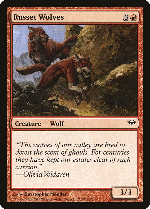 Russet Wolves (102) (Foil) - Dark Ascension - Game On