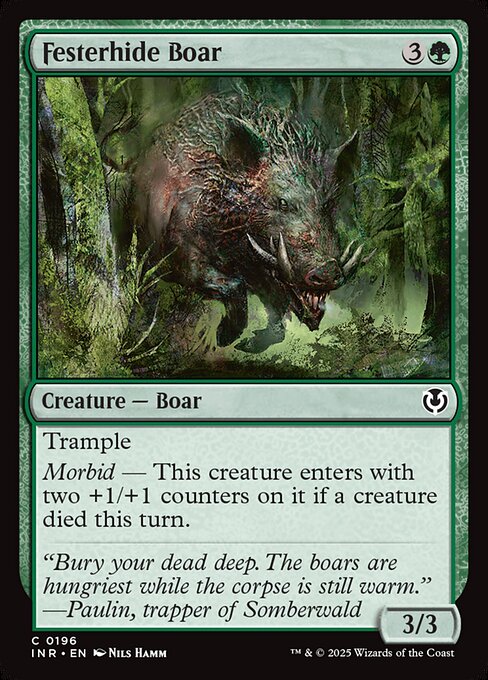 Festerhide Boar (196) - Innistrad Remastered - Game On