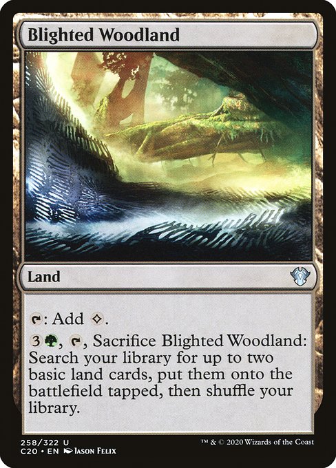 Blighted Woodland (258) - Commander 2020 - Game On