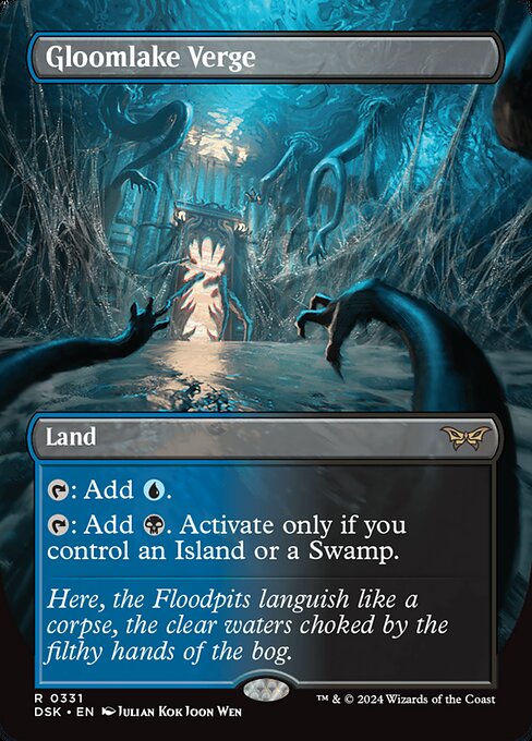 Gloomlake Verge (331) - BORDERLESS - FULL ART - Duskmourn: House of Horror - Game On