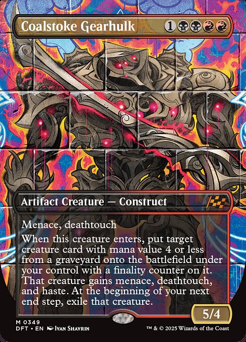 Coalstoke Gearhulk (349) - BORDERLESS - FULL ART - Aetherdrift - Game On