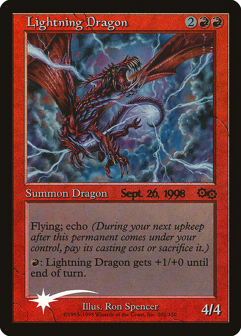 Lightning Dragon (202) (Foil) - Urza's Saga Promos - Game On