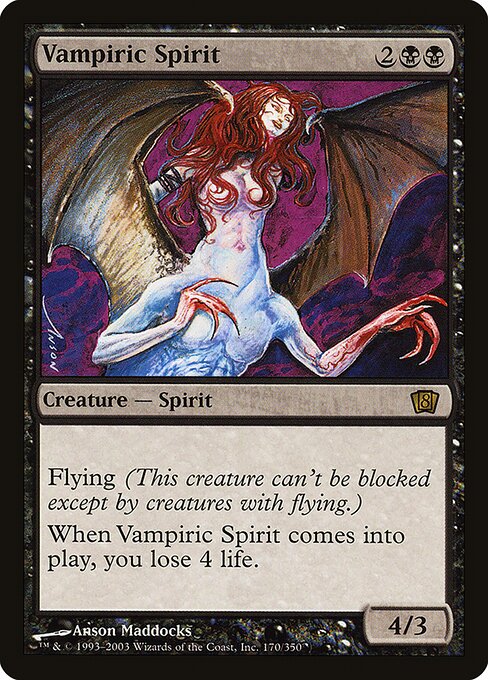 Vampiric Spirit (170★) - Eighth Edition - Game On
