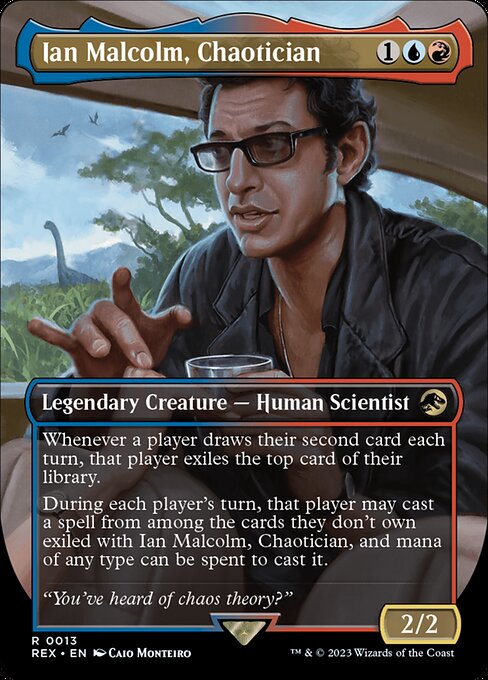 Ian Malcolm, Chaotician (13) - BORDERLESS - FULL ART - Jurassic World Collection - Game On