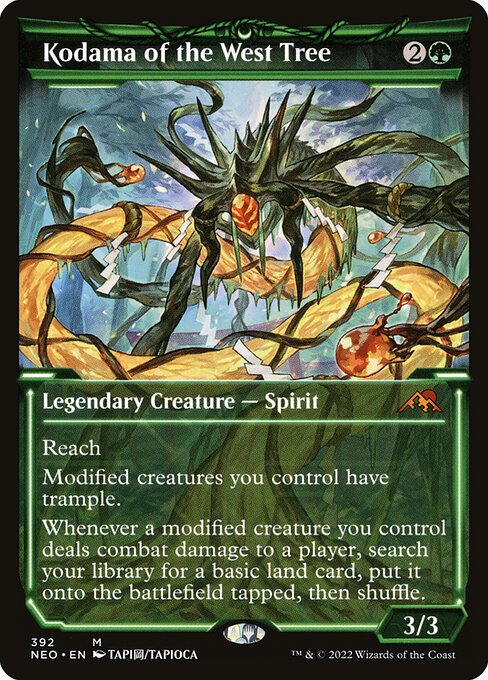Kodama of the West Tree (392) - SHOWCASE (Foil) - Kamigawa: Neon Dynasty - Game On
