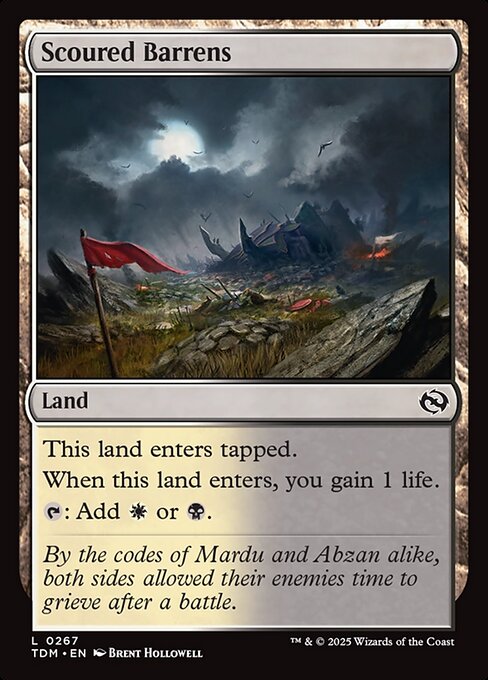 Scoured Barrens (267) - Tarkir: Dragonstorm - Game On