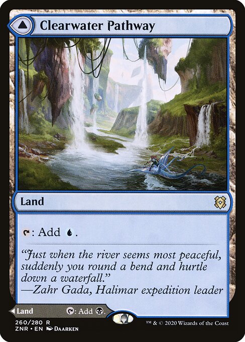 Clearwater Pathway // Murkwater Pathway (260) (Foil) - Zendikar Rising - Game On