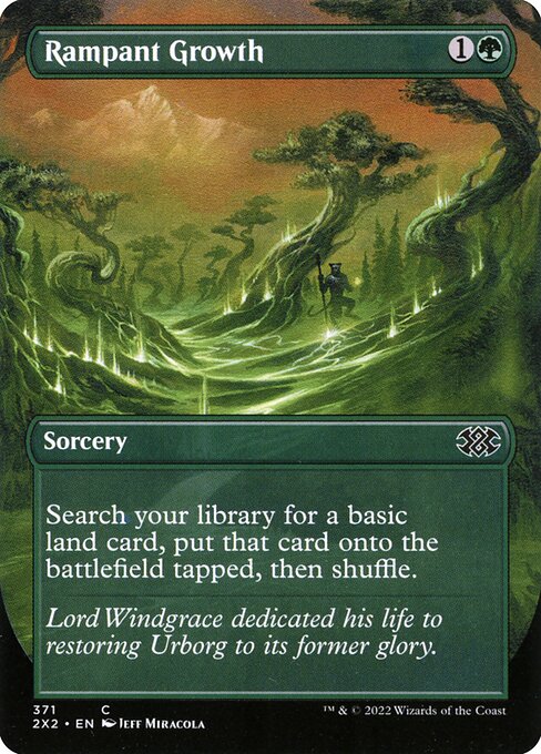 Rampant Growth (371) - BORDERLESS - FULL ART - Double Masters 2022 - Game On