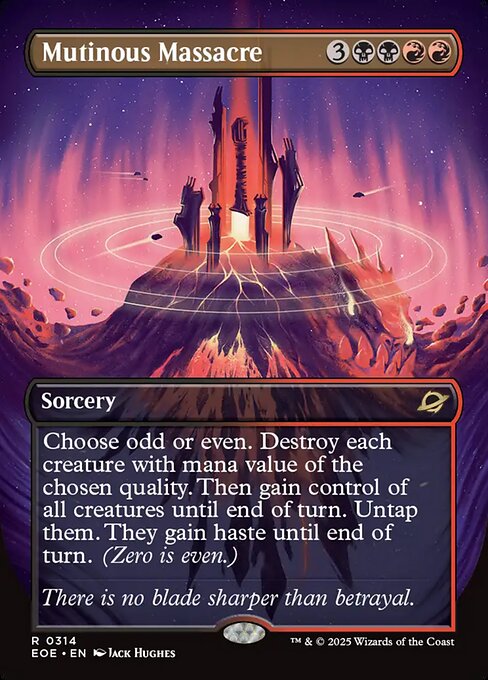 Mutinous Massacre (314) - BORDERLESS - FULL ART (Foil) - Edge of Eternities - Game On