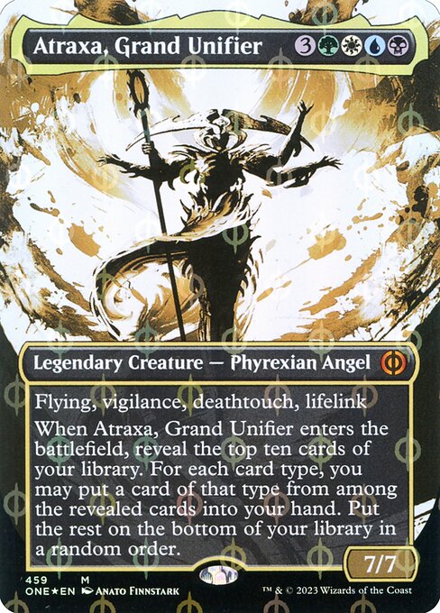 Atraxa, Grand Unifier (459) - BORDERLESS (Foil) - Phyrexia: All Will Be One - Game On