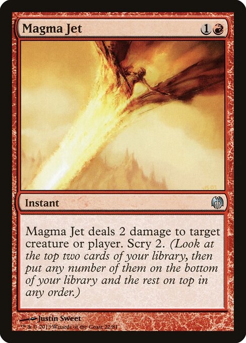 Magma Jet (22) - Duel Decks: Heroes vs. Monsters - Game On