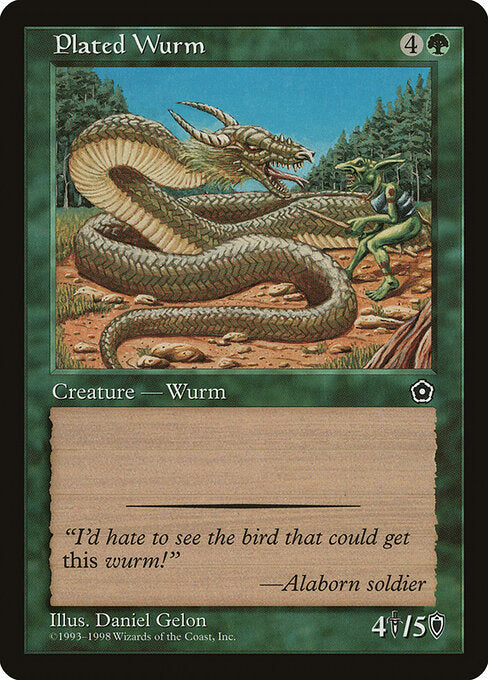 Plated Wurm (141) - Portal Second Age - Game On