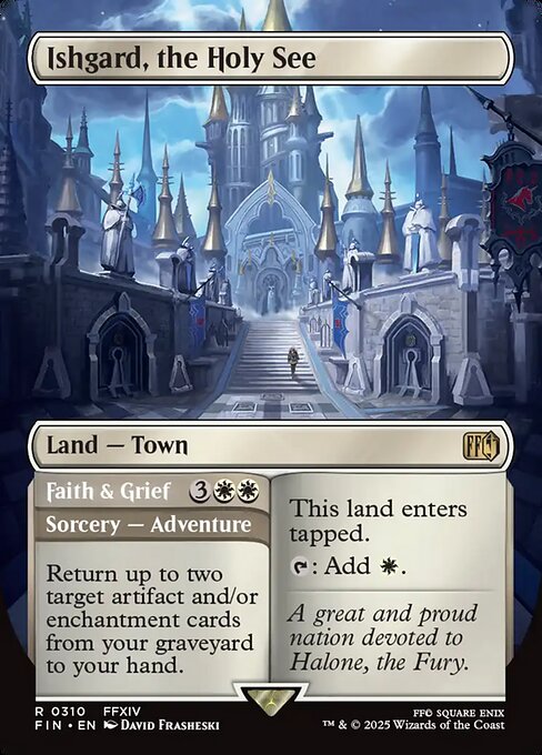 Ishgard, the Holy See // Faith & Grief (310) - BORDERLESS - FULL ART - Final Fantasy - Game On