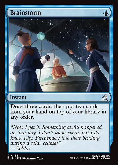 Brainstorm (155) (Foil) - Avatar: The Last Airbender Eternal - Game On