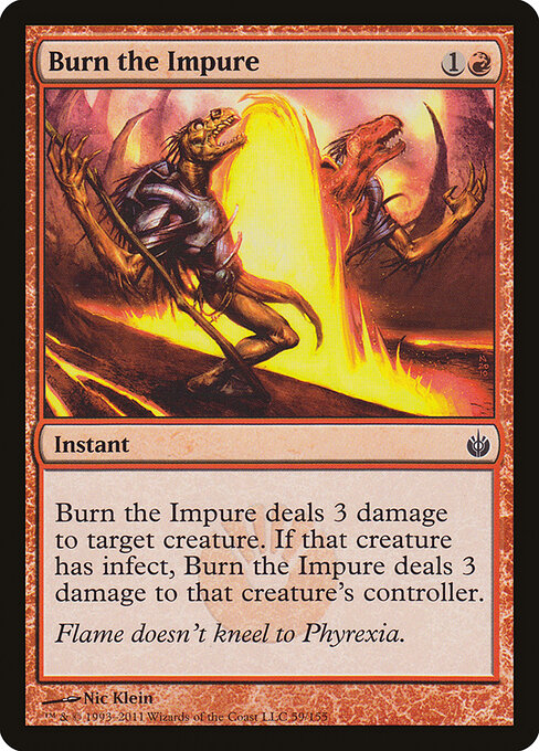 Burn the Impure (59) (Foil) - Mirrodin Besieged - Game On