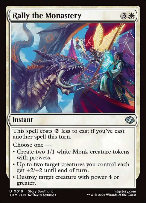 Rally the Monastery (19) - Tarkir: Dragonstorm - Game On