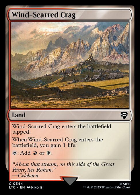 Wind-Scarred Crag (344) - Tales of Middle-earth Commander - Game On