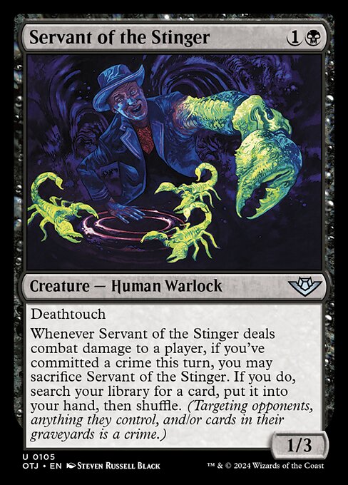 Servant of the Stinger (105) (Foil) - Outlaws of Thunder Junction - Game On