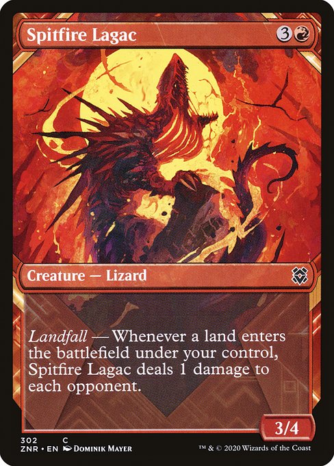 Spitfire Lagac (302) - SHOWCASE (Foil) - Zendikar Rising - Game On