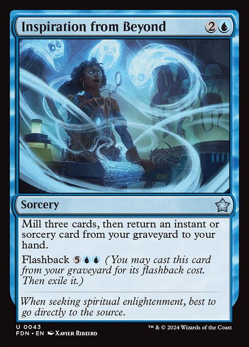 Inspiration from Beyond (43) (Foil) - Foundations - Game On